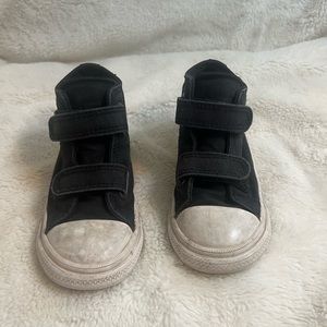 Converse all stars high top Velcro toddler shoes